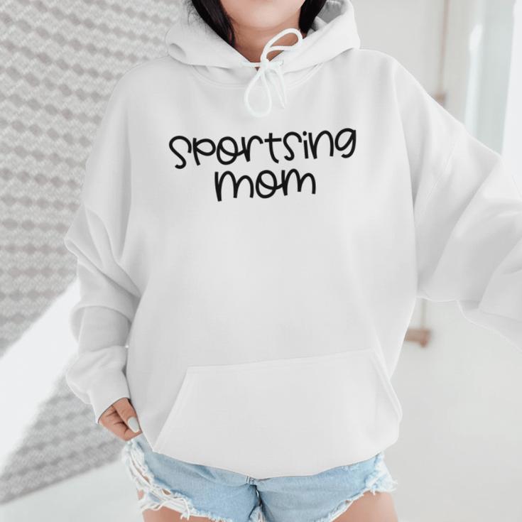 Sportsing Mom Sports Mom Baseball Mom Football Mom Wmen Hoodie