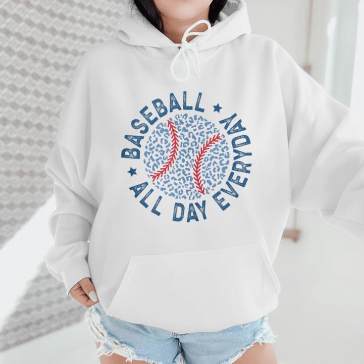 Spring 2024 Season Cute Baseball Mom All Day Everyday Wmen Hoodie Spring 2024 Season Cute Baseball Mom All Day Everyday Wmen Hoodie