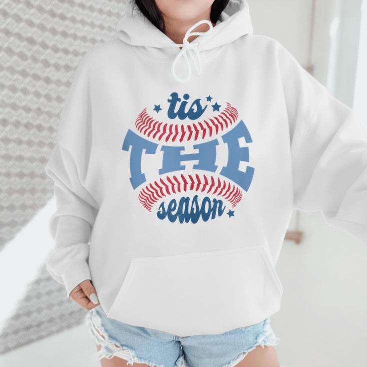 Spring 2024 Season Cute Baseball Mom It Is The Season Wmen Hoodie Spring 2024 Season Cute Baseball Mom It Is The Season Wmen Hoodie
