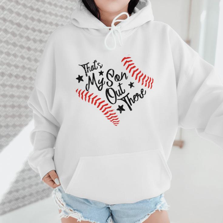That's My Son Out There Baseball Mom Heart Mom Life Wmen Hoodie That's My Son Out There Baseball Mom Heart Mom Life Wmen Hoodie