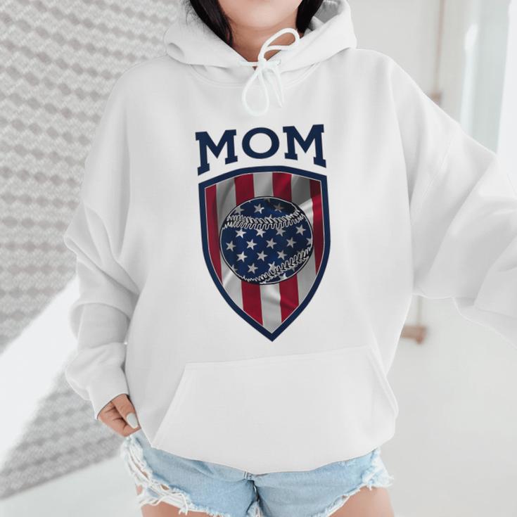 USA Mum Mother's Day Baseball Mom Wmen Hoodie USA Mum Mother's Day Baseball Mom Wmen Hoodie