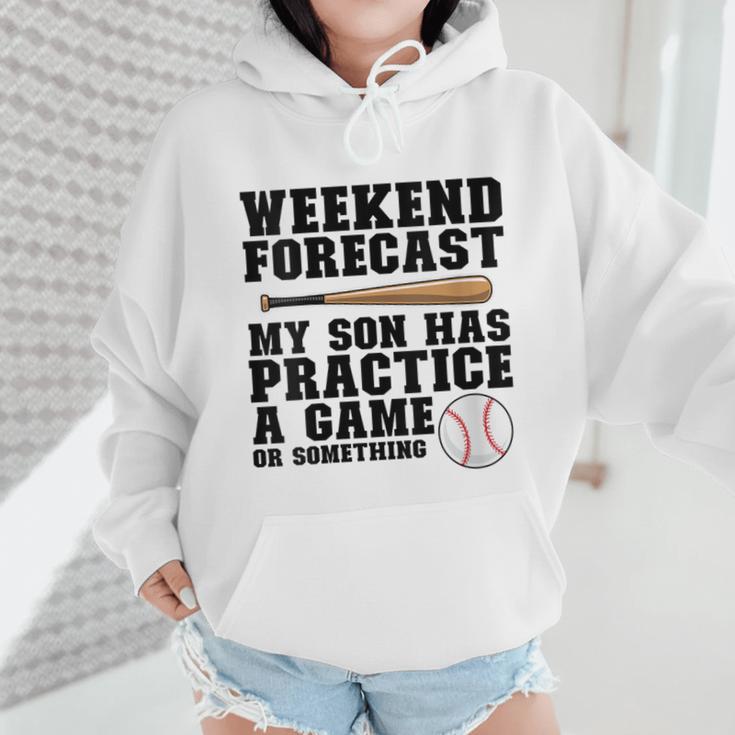 Weekend Forecast My Son Has Practice Baseball Mom Wmen Hoodie Weekend Forecast My Son Has Practice Baseball Mom Wmen Hoodie