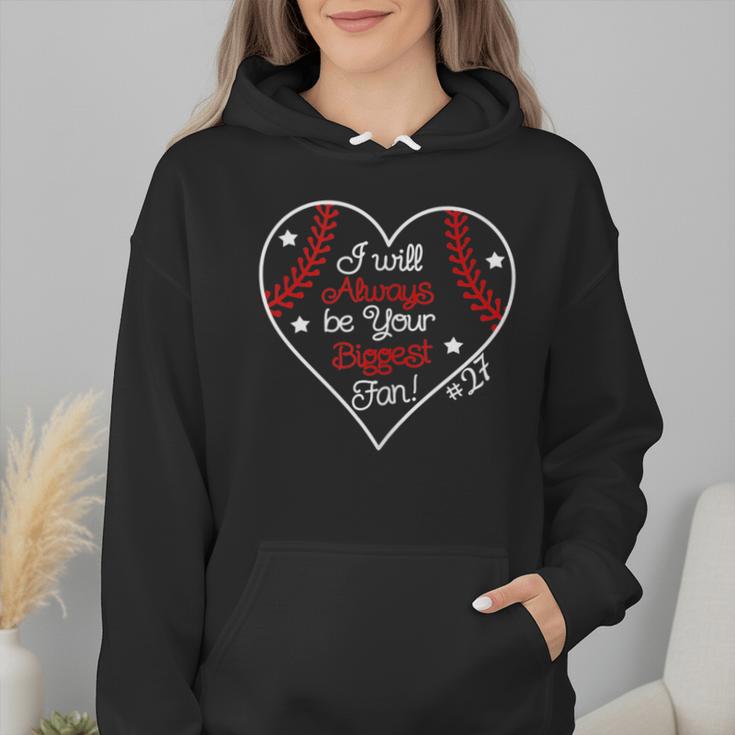 Always Be Your Biggest Fan Favorite Player Baseball Mom 27 Wmen Hoodie Always Be Your Biggest Fan Favorite Player Baseball Mom 27 Wmen Hoodie