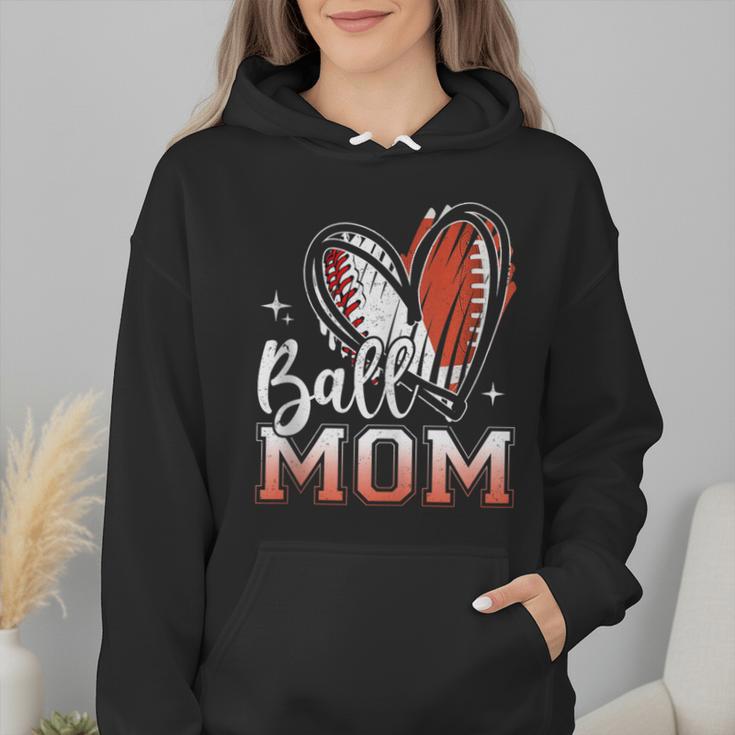 Ball Mom Football Baseball Mom Wmen Hoodie Ball Mom Football Baseball Mom Wmen Hoodie