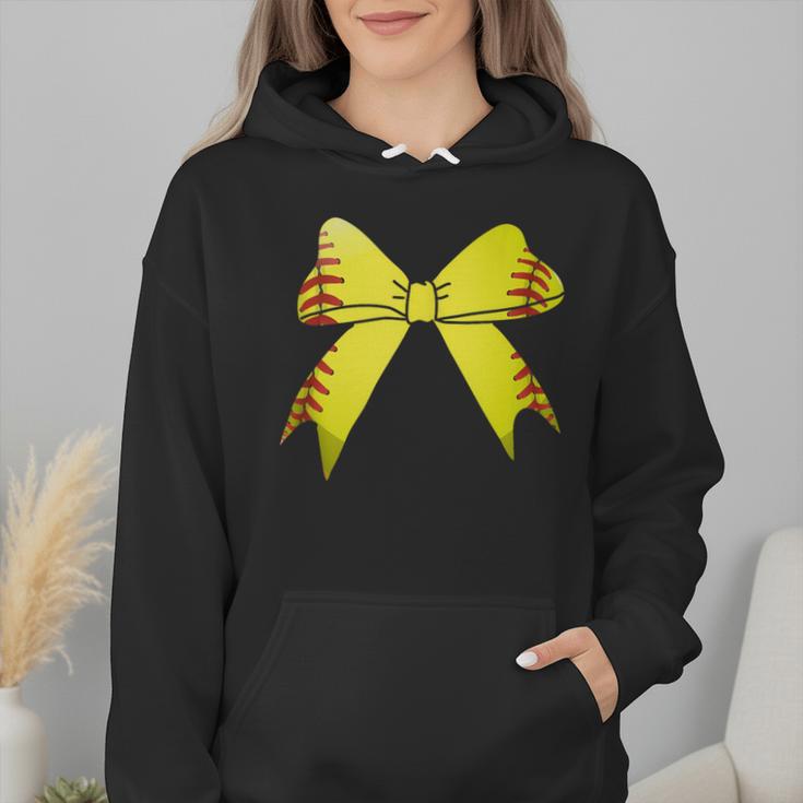 Baseball Bow Baseball Mom Women Baseball Mama Wmen Hoodie