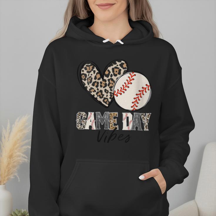 Baseball Game Day Vibes Baseball Mom Mama Leopard Cute Wmen Hoodie Baseball Game Day Vibes Baseball Mom Mama Leopard Cute Wmen Hoodie