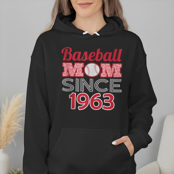 Baseball Mom Since 1963 Wmen Hoodie