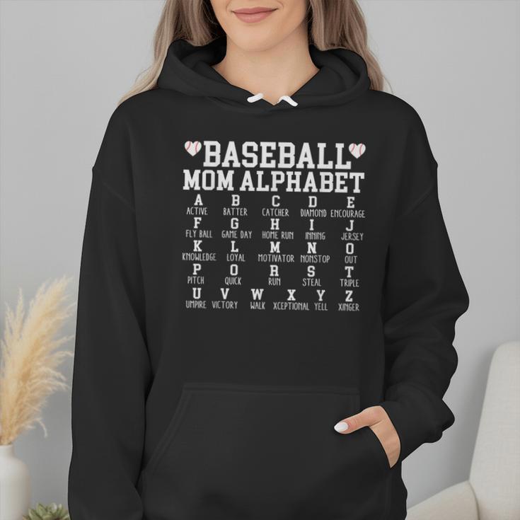 Baseball Mom Alphabet Mommy Mother's Day Motivational Saying Wmen Hoodie Baseball Mom Alphabet Mommy Mother's Day Motivational Saying Wmen Hoodie