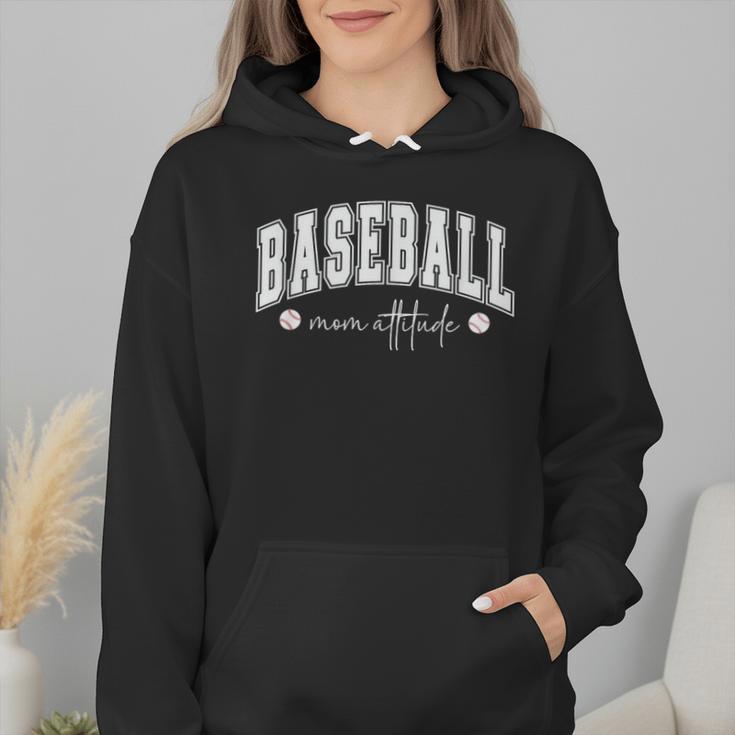 Baseball Mom Attitude Cute Baseball Mom's Sport And Athletic Wmen Hoodie