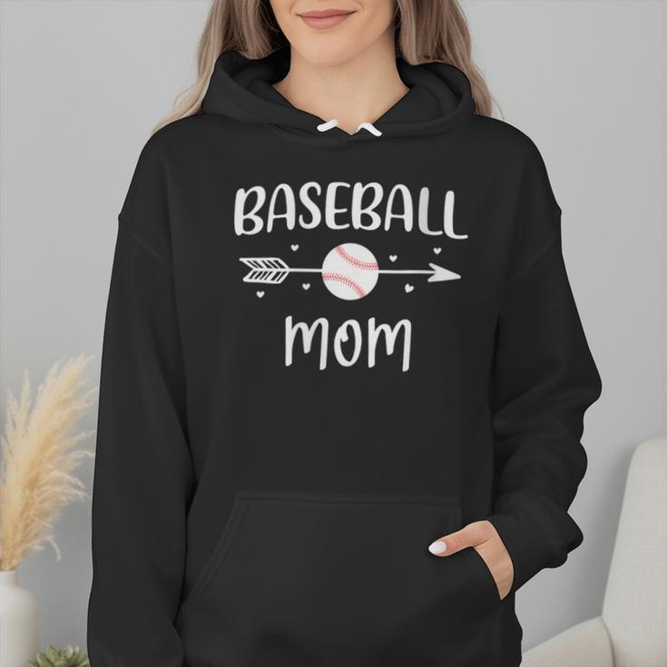 Baseball Mom Cute Grandson Player Arrow Heart Family Wmen Hoodie Baseball Mom Cute Grandson Player Arrow Heart Family Wmen Hoodie