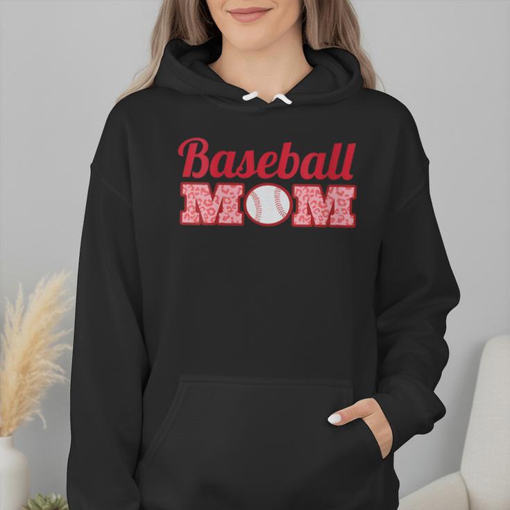 Baseball Mom Cute Mother Fans Baseball Graphic Wmen Hoodie Baseball Mom Cute Mother Fans Baseball Graphic Wmen Hoodie