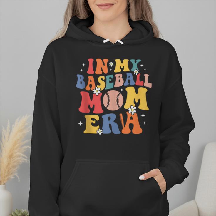In My Baseball Mom Era Cute Mommy Groovy Wmen Hoodie In My Baseball Mom Era Cute Mommy Groovy Wmen Hoodie