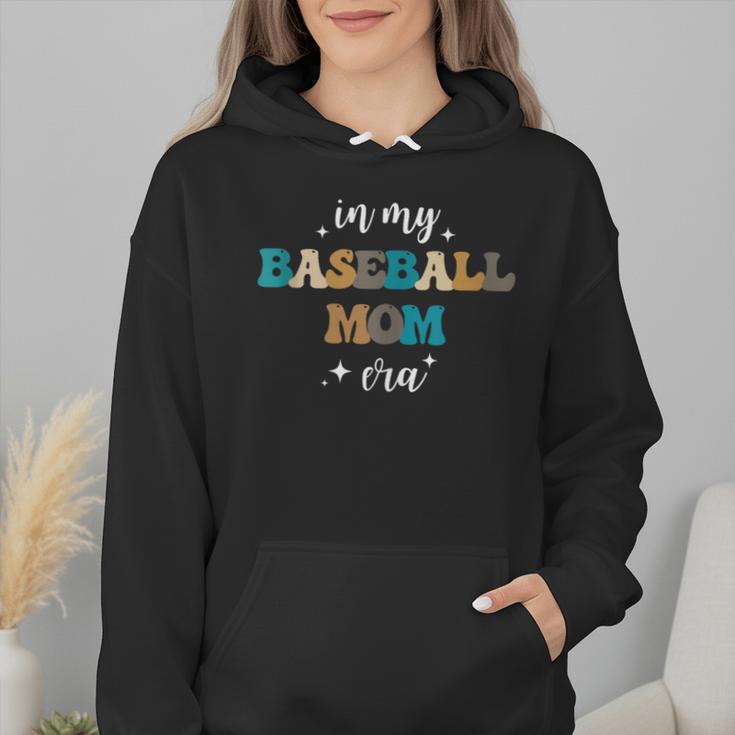 In My Baseball Mom Era Baseball Lover Groovy Vintage Retro Wmen Hoodie In My Baseball Mom Era Baseball Lover Groovy Vintage Retro Wmen Hoodie