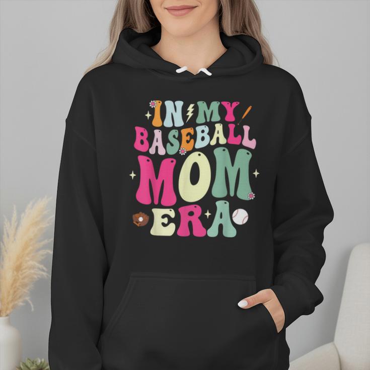 In My Baseball Mom Era Baseball Mama Wmen Hoodie