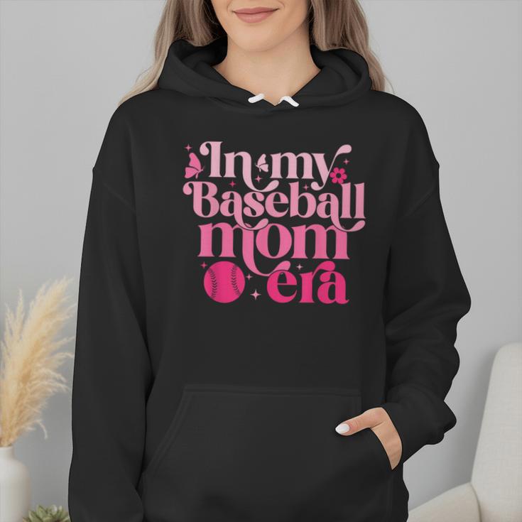 In My Baseball Mom Era Retro Mom Life Mother's Day 2024 Wmen Hoodie
