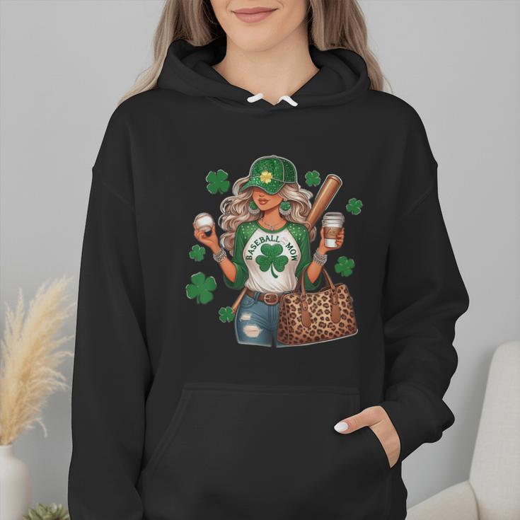 Baseball Mom Green Shamrock St Patrick Day Women Wmen Hoodie Baseball Mom Green Shamrock St Patrick Day Women Wmen Hoodie