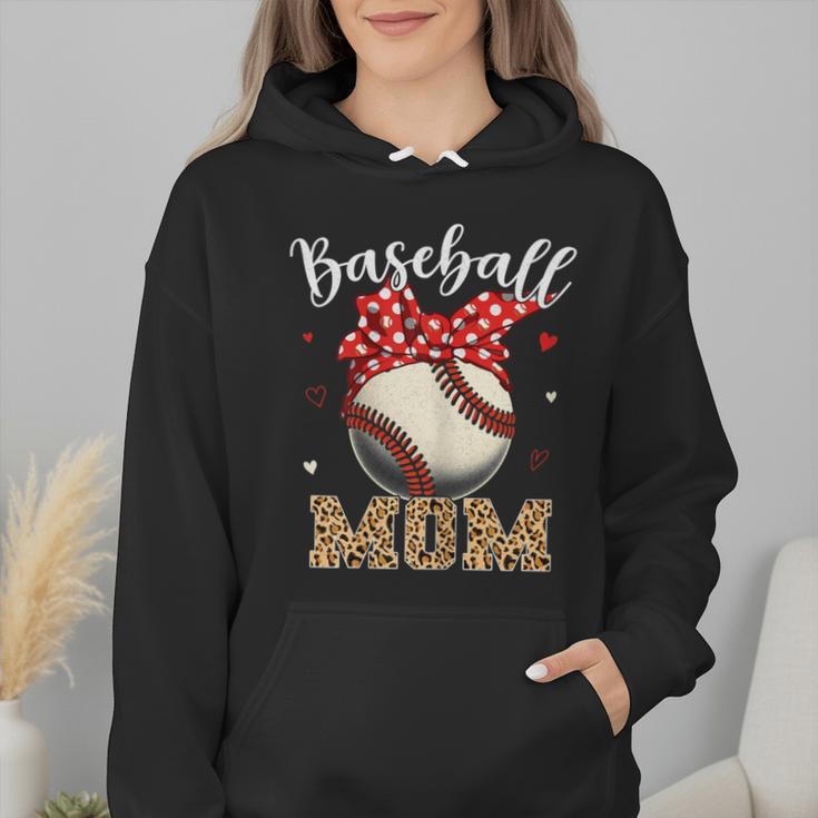 Baseball Mom Headband Leopard Baseball Ball Mother's Day Wmen Hoodie Baseball Mom Headband Leopard Baseball Ball Mother's Day Wmen Hoodie