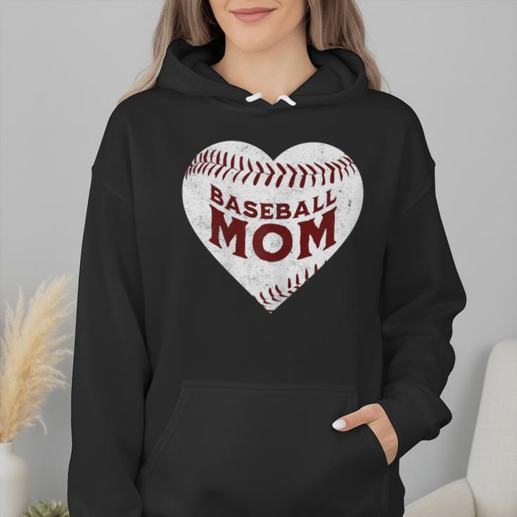 Baseball Mom Heart Love Mother's Day Game Day Support Wmen Hoodie Baseball Mom Heart Love Mother's Day Game Day Support Wmen Hoodie