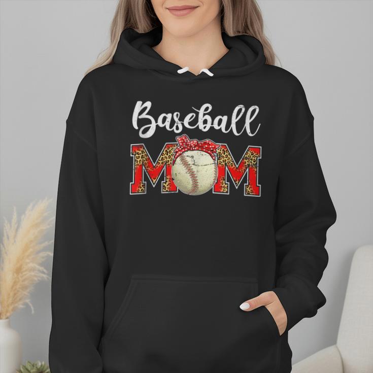 Baseball Mom Leopard Game Day Mom Life Mother's Day Wmen Hoodie Baseball Mom Leopard Game Day Mom Life Mother's Day Wmen Hoodie