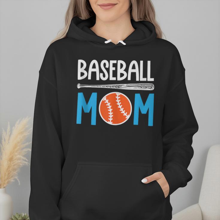 Baseball Mom Leopard Print Baseball Mama Women Mother's Day Wmen Hoodie