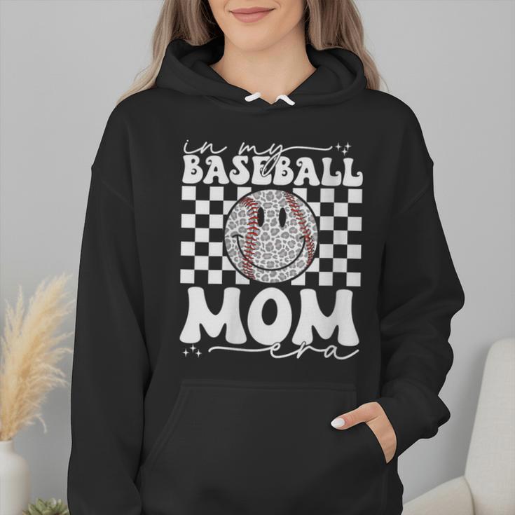 In My Baseball Mom Mama Era Leopard Mom Baseball Wmen Hoodie