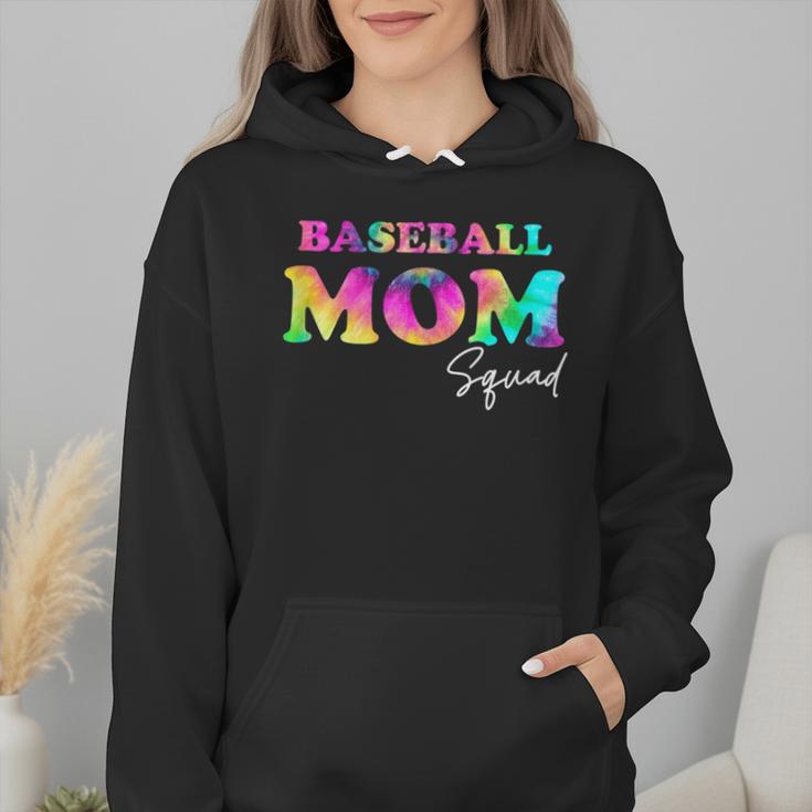 Baseball Mom Squad Tie Dye Cute Ball Mom Wmen Hoodie Baseball Mom Squad Tie Dye Cute Ball Mom Wmen Hoodie