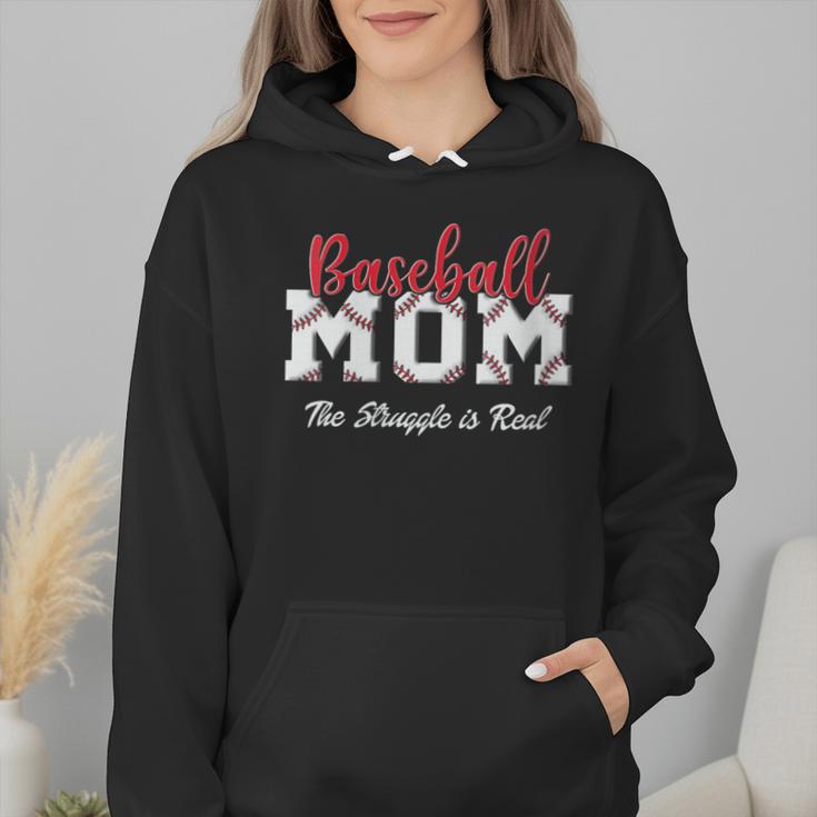 Baseball Mom The Struggle Is Real Wmen Hoodie Baseball Mom The Struggle Is Real Wmen Hoodie