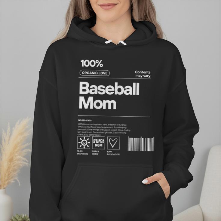 Baseball Mom Graphic Tees For Women Wmen Hoodie