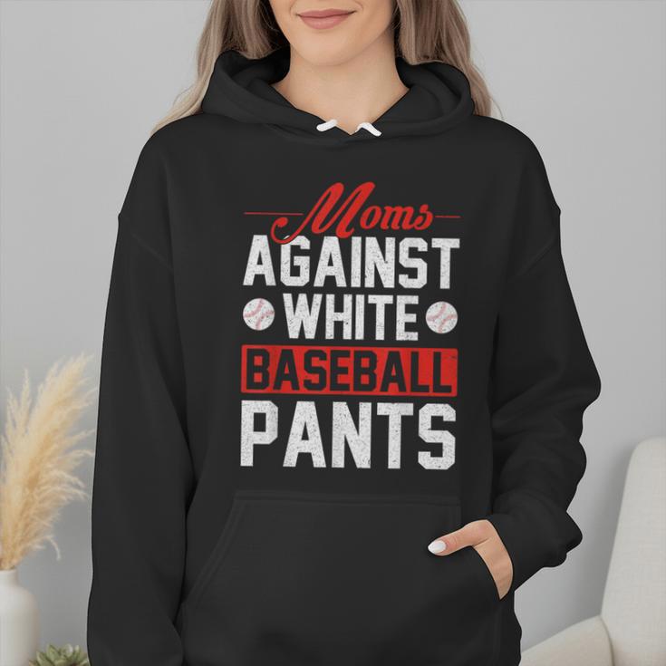 Baseball Moms Against White Baseball Pants Wmen Hoodie Baseball Moms Against White Baseball Pants Wmen Hoodie
