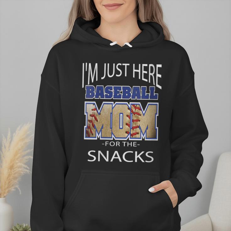 Baseball Sport I’m Just Here For The Snacks Baseball Mom Wmen Hoodie Baseball Sport I’m Just Here For The Snacks Baseball Mom Wmen Hoodie