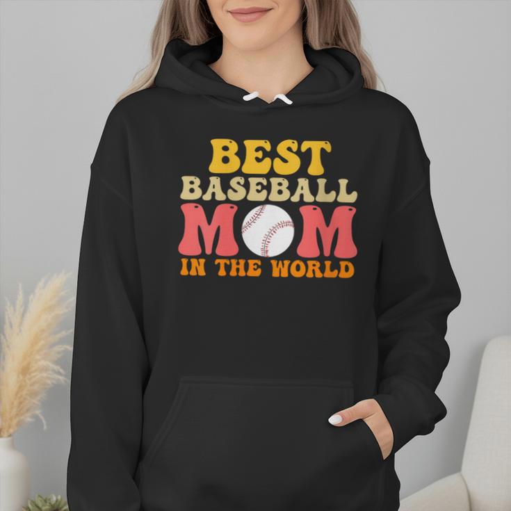 Best Baseball Mom In The World Baseball Wmen Hoodie