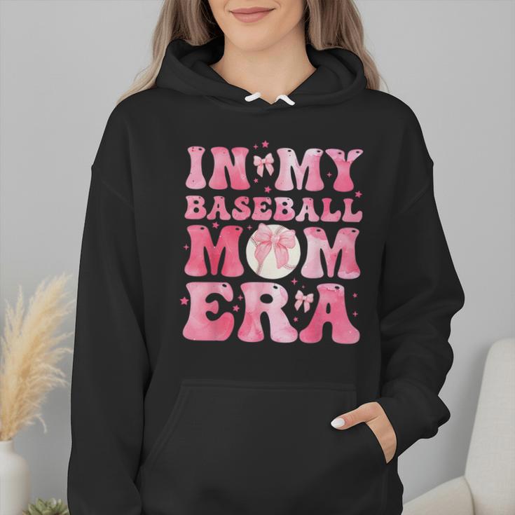 Coquette Bow In My Baseball Mom Era Baseball Mama Mother Day Wmen Hoodie Coquette Bow In My Baseball Mom Era Baseball Mama Mother Day Wmen Hoodie