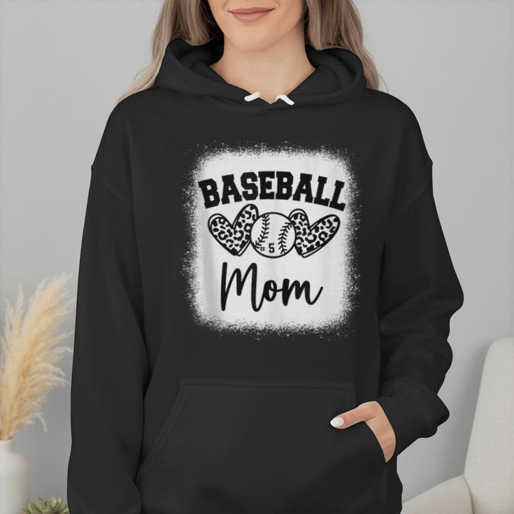 Custom Baseball Mom Number 5 Heart For Mom Wmen Hoodie Custom Baseball Mom Number 5 Heart For Mom Wmen Hoodie