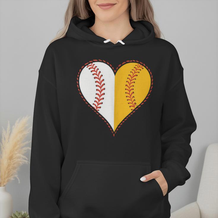 Cute Love Baseball Fast Pitch Softball Heart Baseball Mom Wmen Hoodie Cute Love Baseball Fast Pitch Softball Heart Baseball Mom Wmen Hoodie