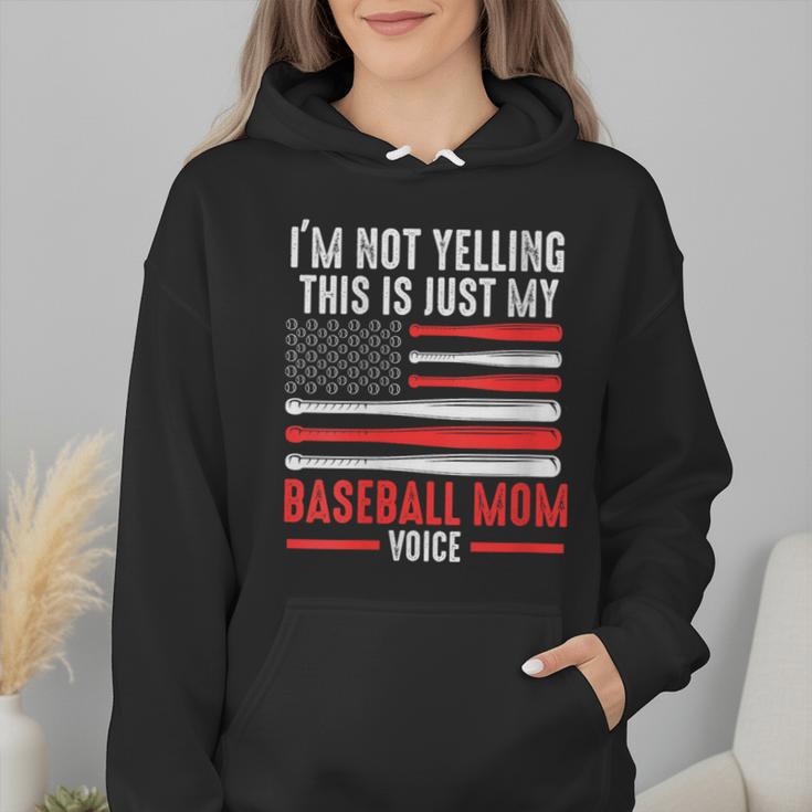 I'm Not Yelling This Is Just My Baseball Mom Voice Sport Wmen Hoodie I'm Not Yelling This Is Just My Baseball Mom Voice Sport Wmen Hoodie