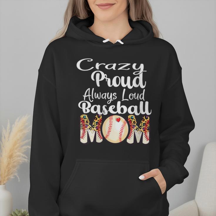 Loud And Proud Baseball Mom Messy Bun 2024 Wmen Hoodie Loud And Proud Baseball Mom Messy Bun 2024 Wmen Hoodie