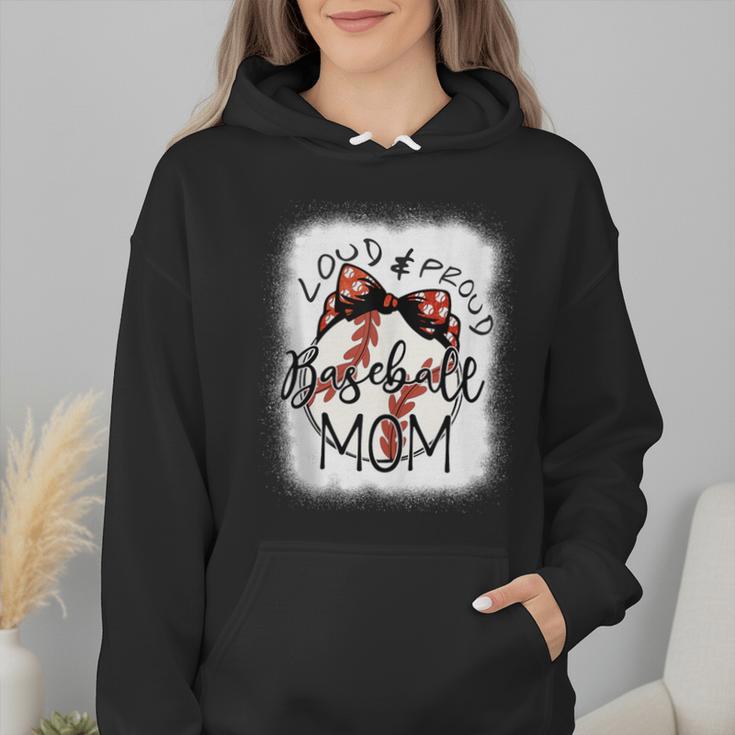 Loud Proud Baseball Mom Mommy Wmen Hoodie