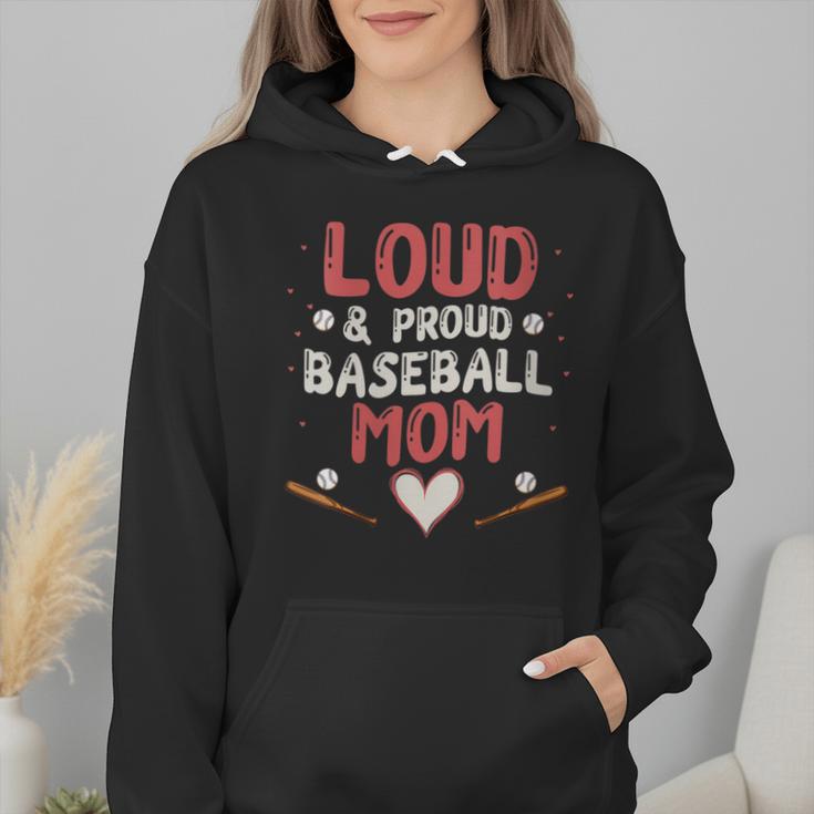 Loud Proud Baseball Mom Wmen Hoodie Loud Proud Baseball Mom Wmen Hoodie