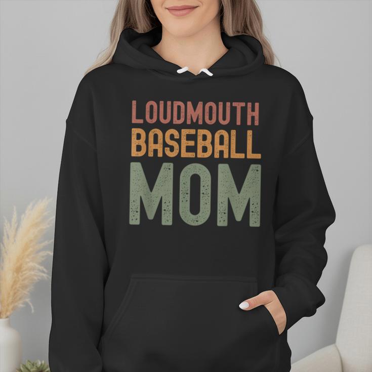 Loudmouth Baseball Mom Mother's Day Sports Cute Wmen Hoodie Loudmouth Baseball Mom Mother's Day Sports Cute Wmen Hoodie