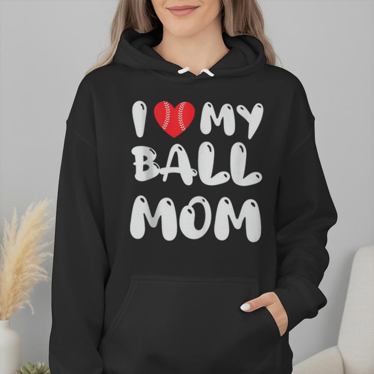 I LOVE MY BASEBALL MOM Wmen Hoodie I LOVE MY BASEBALL MOM Wmen Hoodie