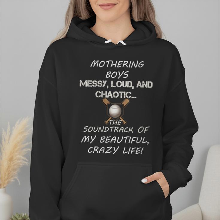 Mothering Boys Messy Loud Chaotic Baseball Mom Wmen Hoodie Mothering Boys Messy Loud Chaotic Baseball Mom Wmen Hoodie