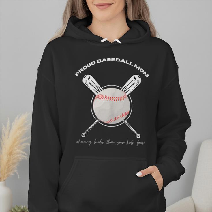 PROUD BASEBALL MOM Wmen Hoodie