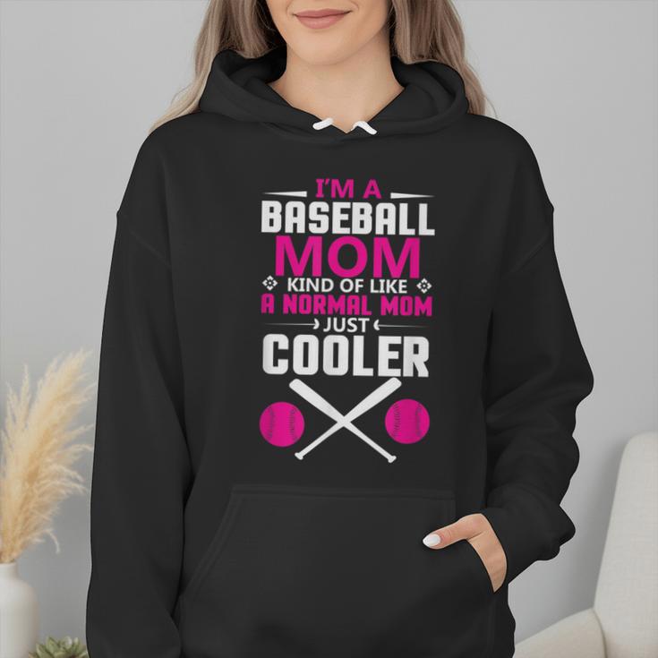 Self Expression Cool Baseball Mom Positive Thinking Wmen Hoodie
