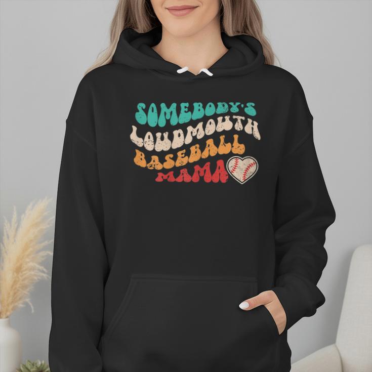Somebody's Loudmouth Baseball Mama Baseball Mom Fan Wmen Hoodie Somebody's Loudmouth Baseball Mama Baseball Mom Fan Wmen Hoodie