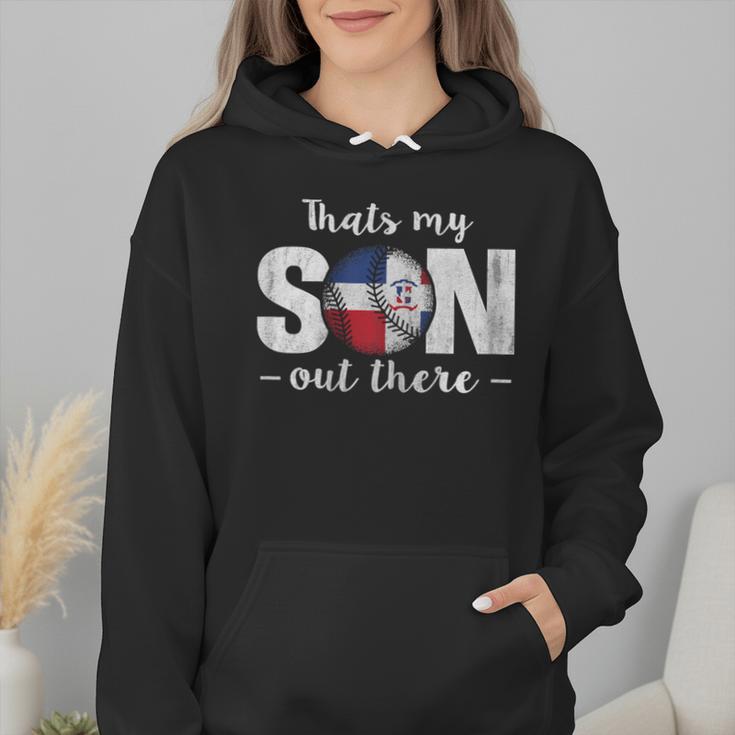 Thats My Son Out There For a Dominican Baseball Mom Wmen Hoodie Thats My Son Out There For a Dominican Baseball Mom Wmen Hoodie
