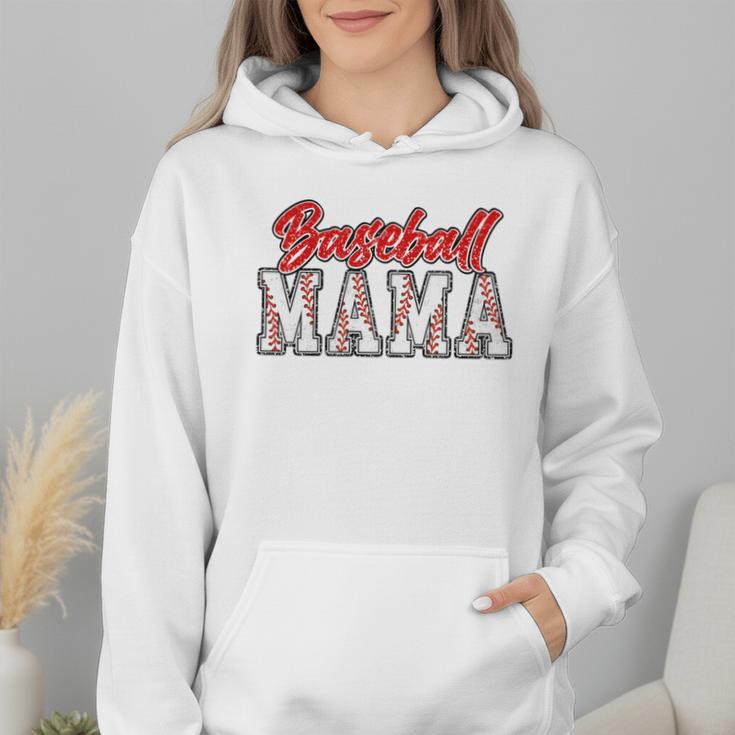 Baseball Mama Retro Groovy Baseball Mom Women Mother's Day Wmen Hoodie Baseball Mama Retro Groovy Baseball Mom Women Mother's Day Wmen Hoodie