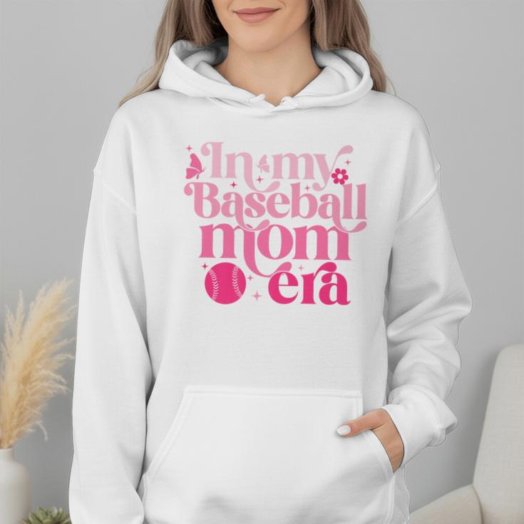 In My Baseball Mom Era Retro Mom Life Mother's Day 2024 Premium Wmen Hoodie