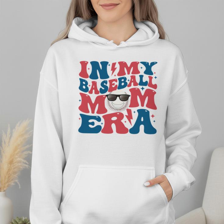 In My Baseball Mom Era Smile Face Retro Wmen Hoodie In My Baseball Mom Era Smile Face Retro Wmen Hoodie