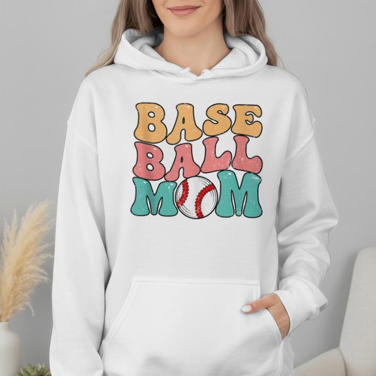 Baseball Mom Groovy Baseball Mom Wmen Hoodie Baseball Mom Groovy Baseball Mom Wmen Hoodie