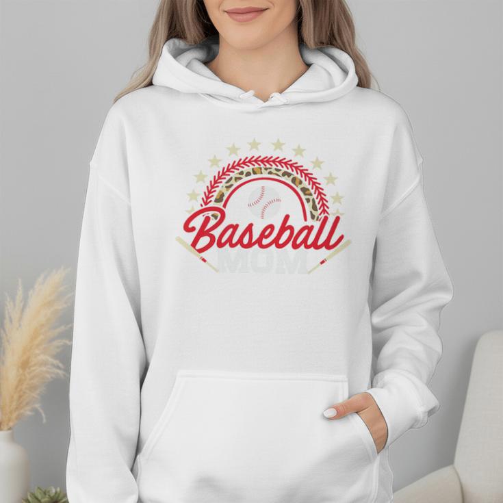 Baseball Mom Rainbow Great Team Mom Premium Wmen Hoodie